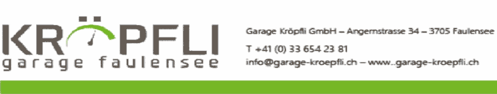 Garage Kröpfli - Faulensee