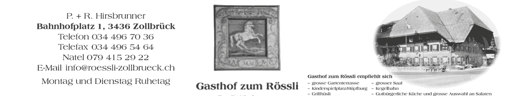 Gasthof zum Rössli, Zollbrück