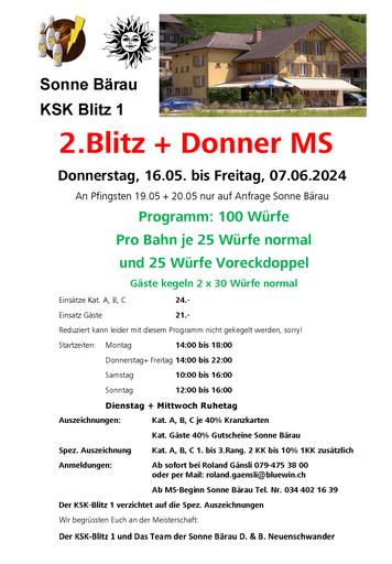 2. Blitz+Donner-MS 2024 (16.05. - 07.06.2024)