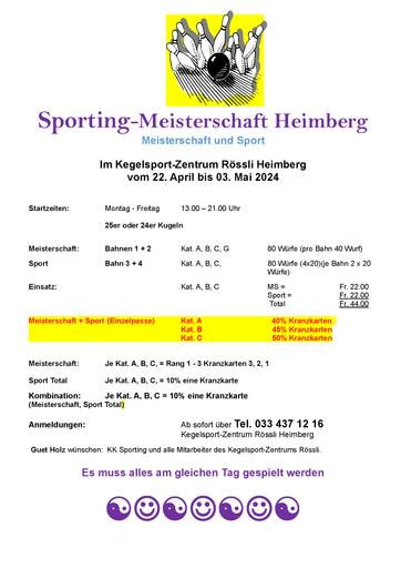 Sporting-MS 2024 (22.04. - 03.05.2024)