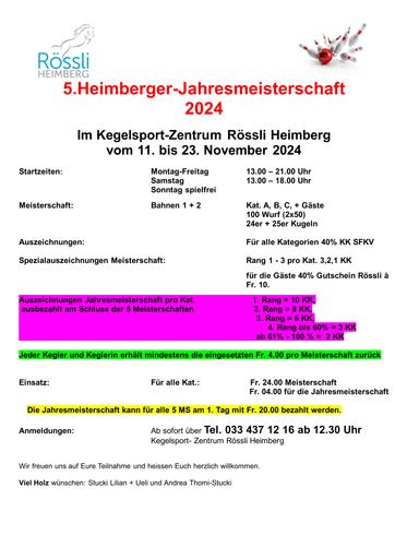 5. Heimberger-JMS 2024 (11.11. - 23.11.2024)