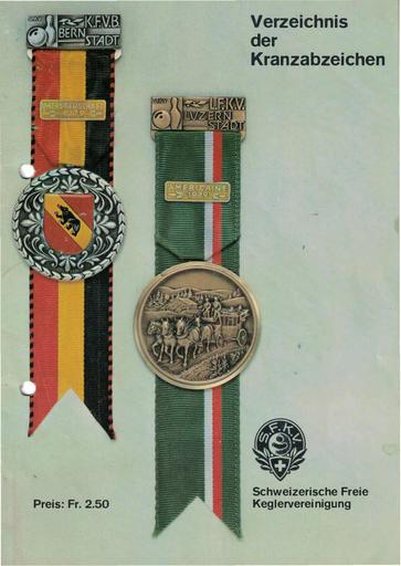 Verzeichnis der Kranzabzeichen (ca. 1979)