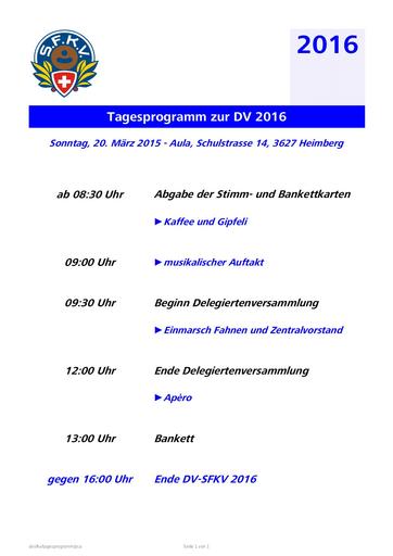 2016   DV SFKV Tagesprogramm